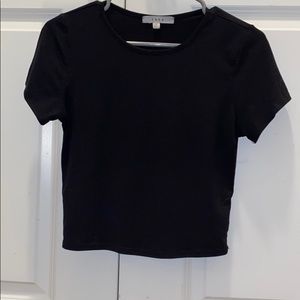 Black crop top